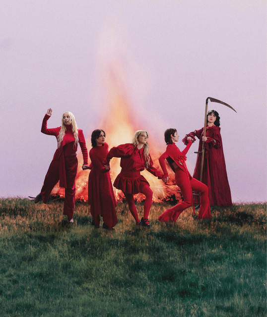 the last dinner party red dress The Last Dinner Party: the newly-coronated monarchs of baroque-pop | The  Cover