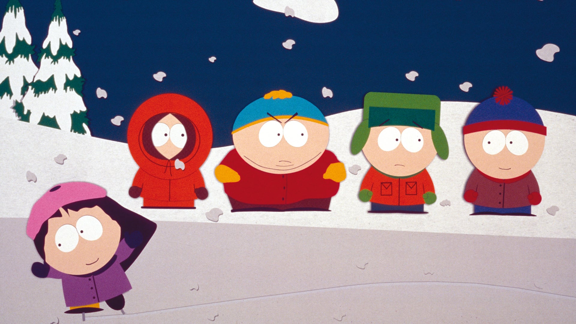 Игра south park snow day. Южный парк Южный парк: большой, длинный, необрезанный. Южный парк большой длинный необрезанный Кенни. South Park 1999. Южный парк большой длинный необрезанный персонажи.